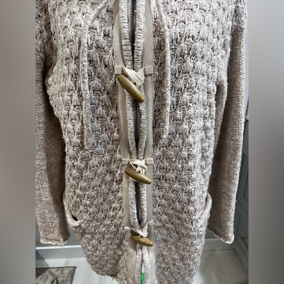 Free People Turn Up The Sun Toggle Sweater Coat, size XP - Picture 6 of 10